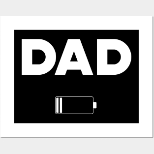 Dad Low Battery Posters and Art